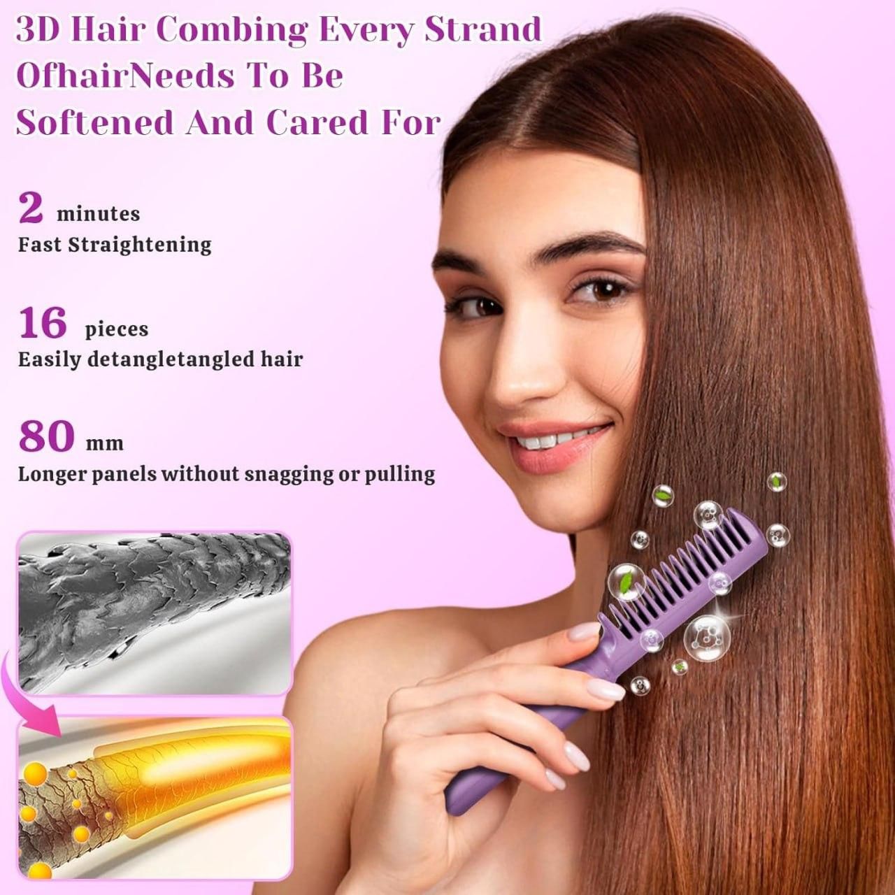 2 in 1 Mini Wireless Straightener