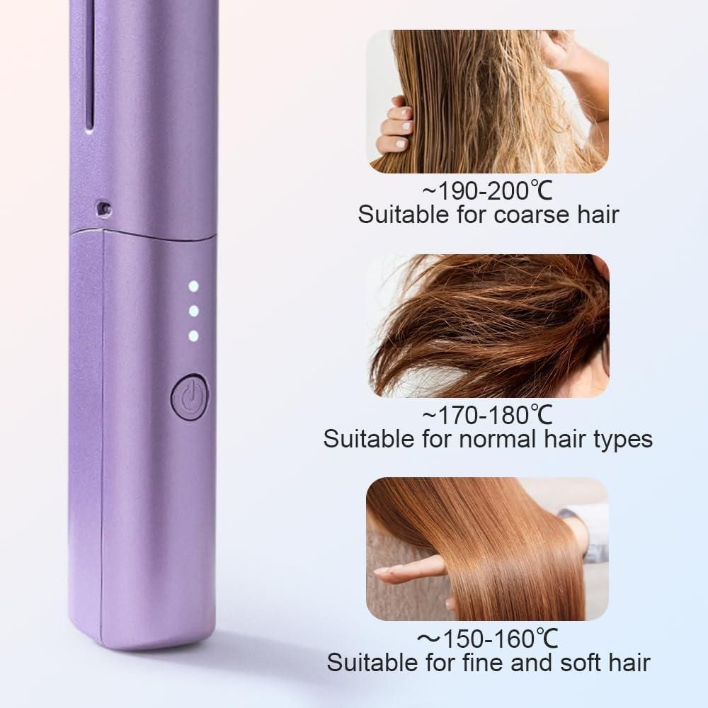 2 in 1 Mini Wireless Straightener