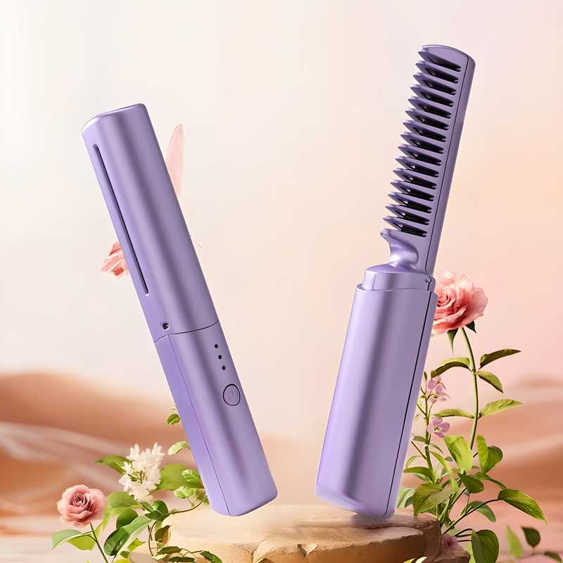 2 in 1 Mini Wireless Straightener