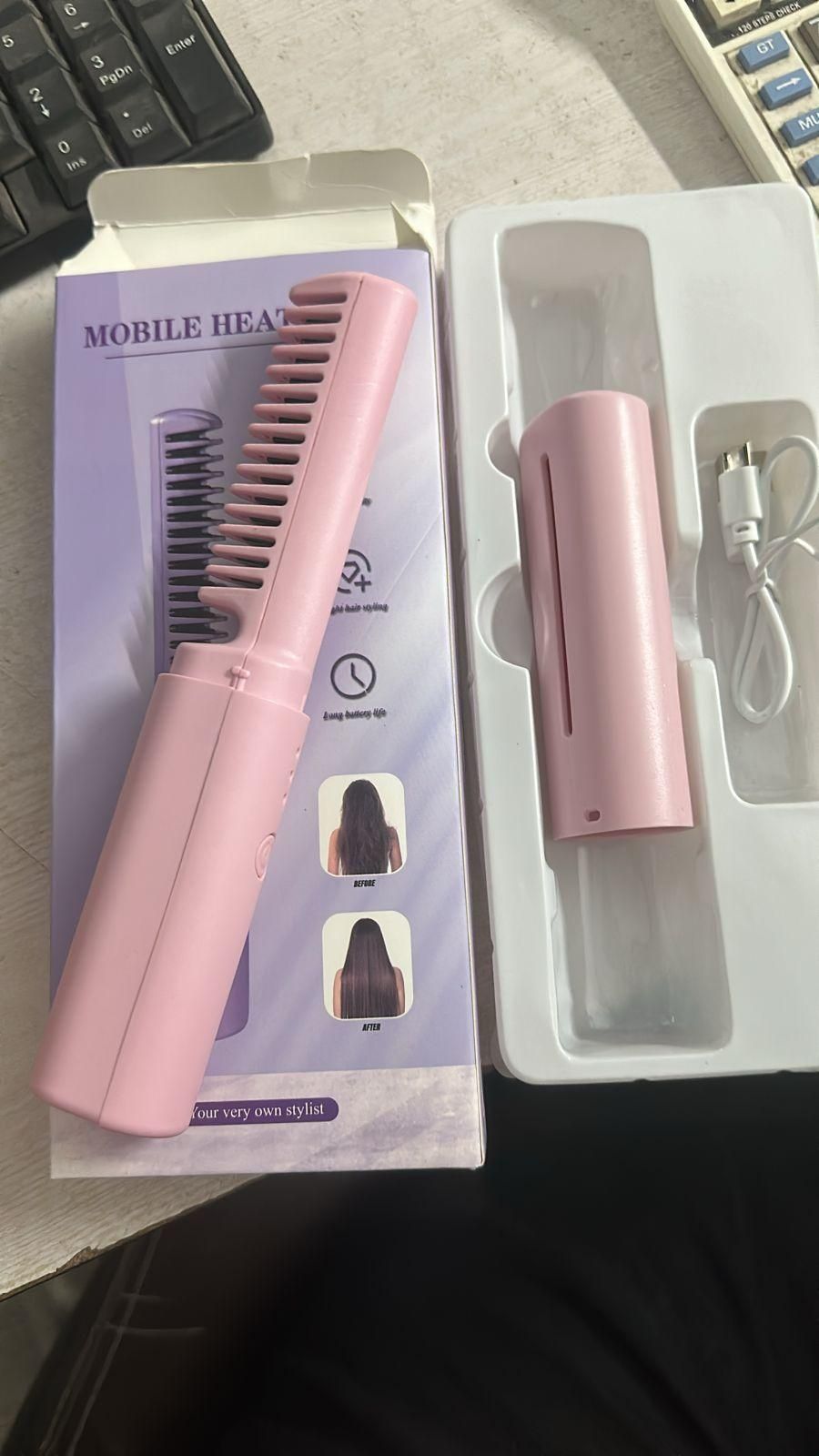 2 in 1 Mini Wireless Straightener